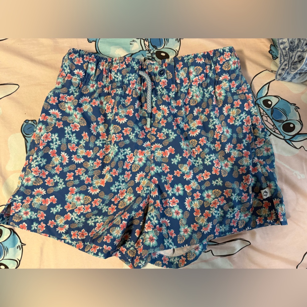 Floral Blue Girls Shorts